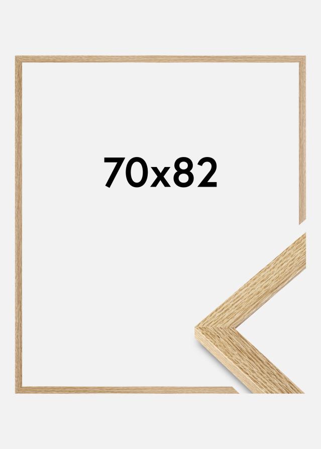 Moldura Selection Vidro acrílico Carvalho 70x82 cm