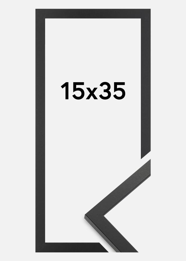 Moldura Trendy Vidro acrílico Preto 15x35 cm
