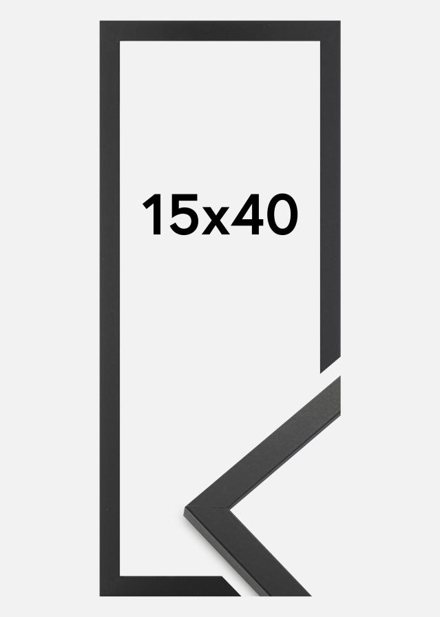 Moldura Trendy Vidro acrílico Preto 15x40 cm