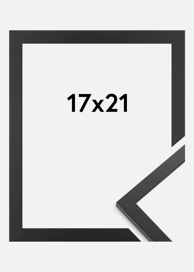 Moldura Trendy Vidro acrílico Preto 17x21 cm