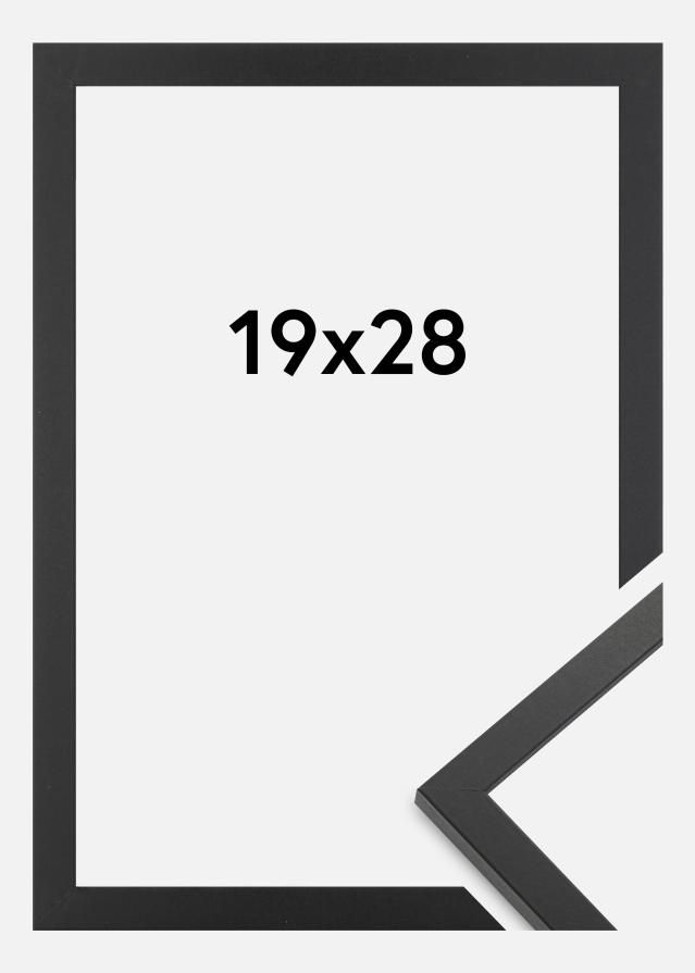 Moldura Trendy Vidro acrílico Preto 19x28 cm