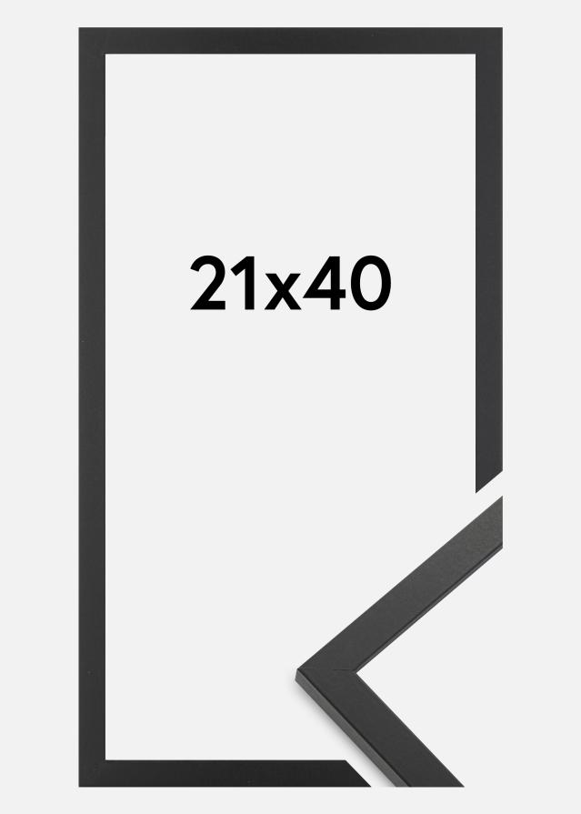 Moldura Trendy Vidro acrílico Preto 21x40 cm