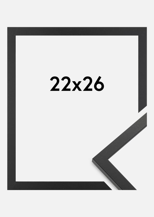 Moldura Trendy Vidro acrílico Preto 22x26 cm