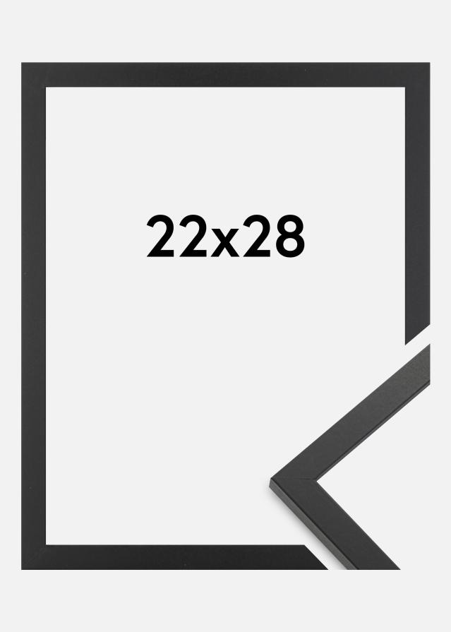 Moldura Trendy Vidro acrílico Preto 22x28 cm