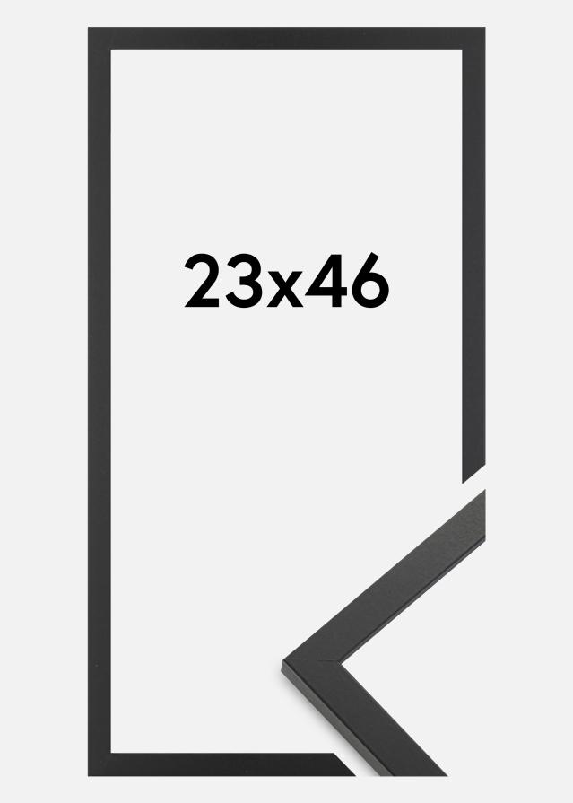 Moldura Trendy Vidro acrílico Preto 23x46 cm
