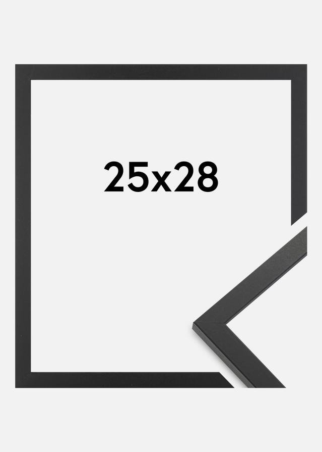Moldura Trendy Vidro acrílico Preto 25x28 cm