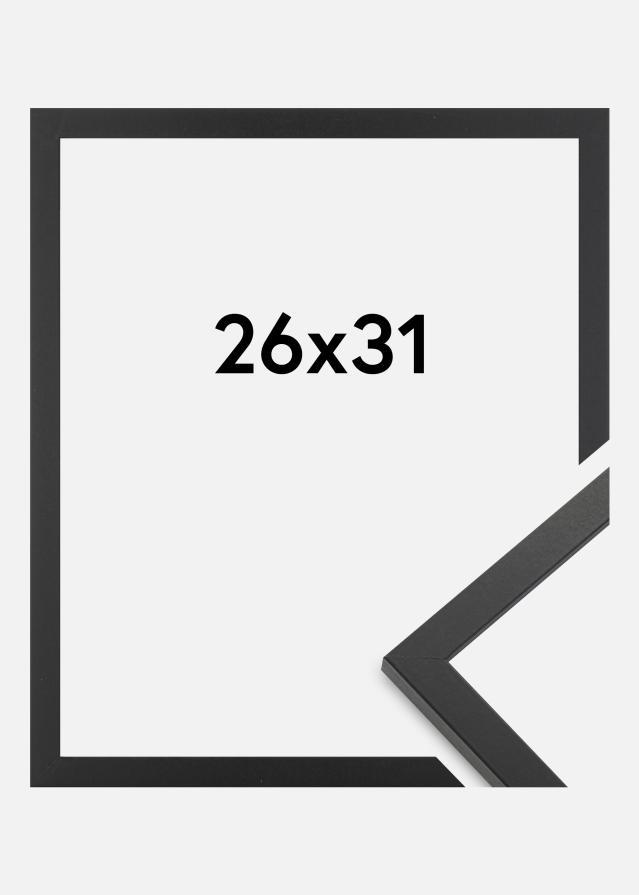 Moldura Trendy Vidro acrílico Preto 26x31 cm