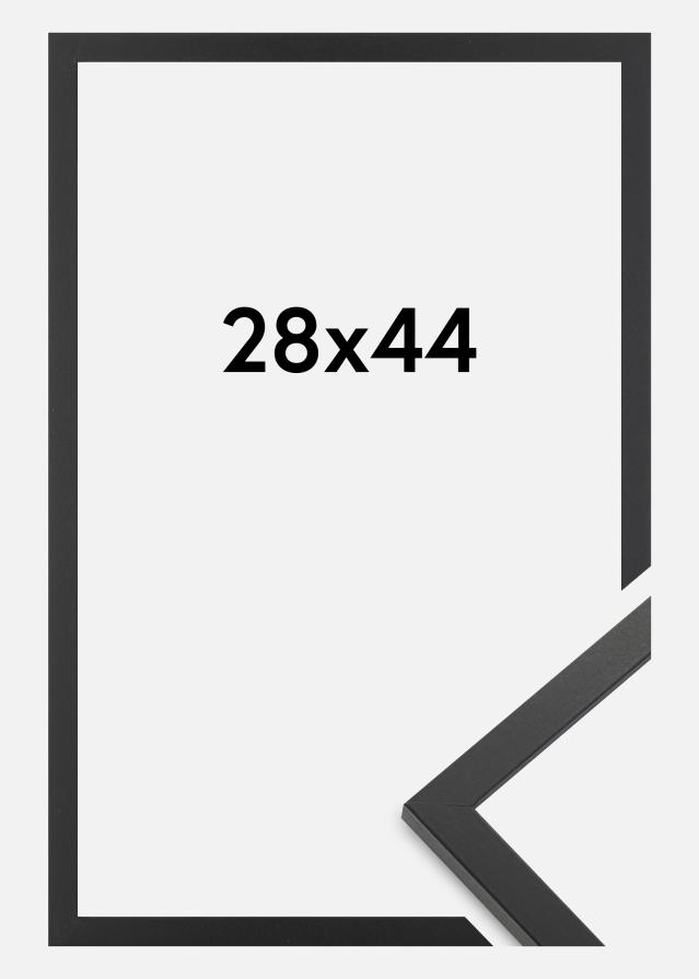 Moldura Trendy Vidro acrílico Preto 28x44 cm