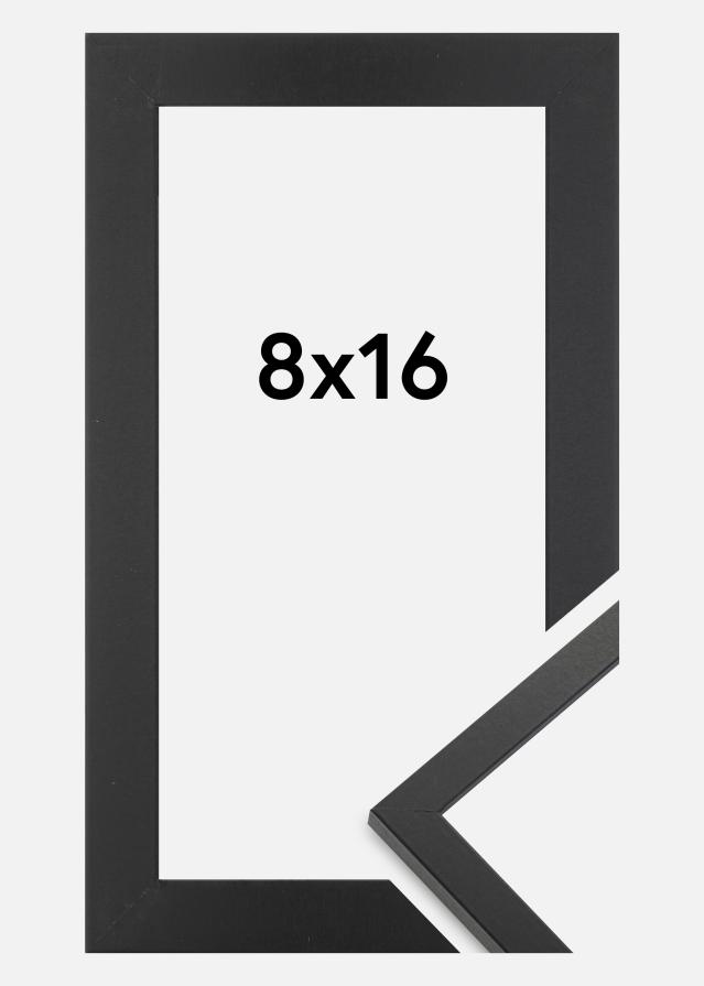 Moldura Trendy Vidro acrílico Preto 8x16 cm