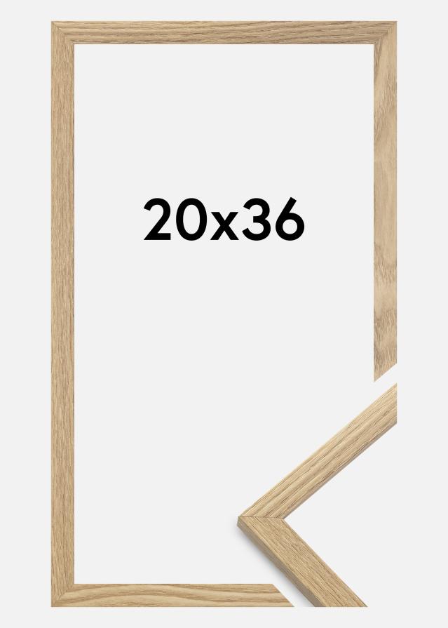 Moldura Trendy Vidro acrílico Carvalho 20x36 cm