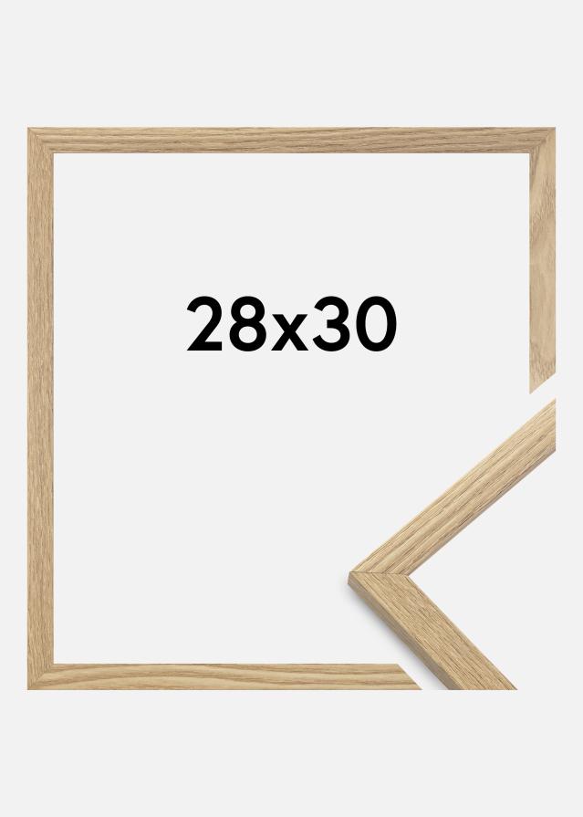 Moldura Trendy Vidro acrílico Carvalho 28x30 cm