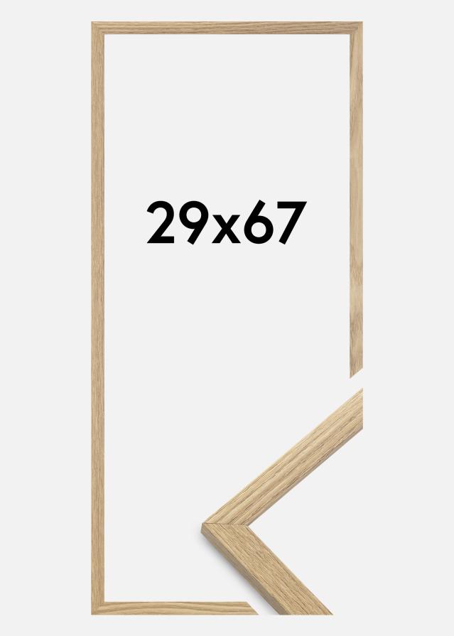 Moldura Trendy Vidro acrílico Carvalho 29x67 cm