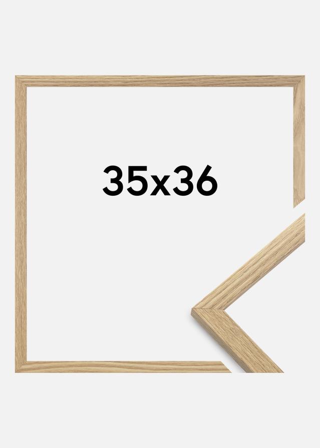 Moldura Trendy Vidro acrílico Carvalho 35x36 cm