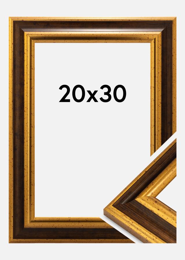 Moldura Aberystwyth Vidro acrílico Ouro 20x30 cm