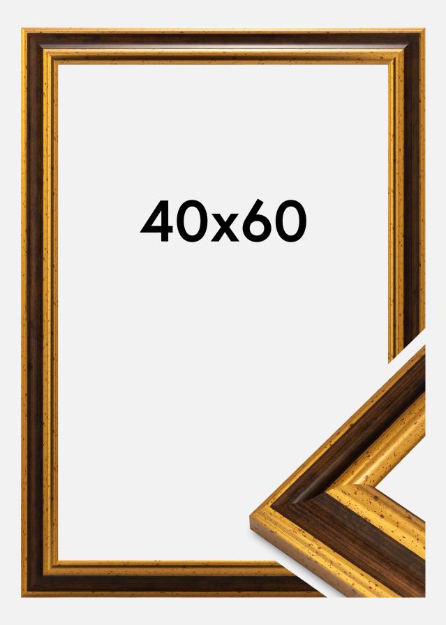 Moldura Aberystwyth Vidro acrílico Ouro 40x60 cm