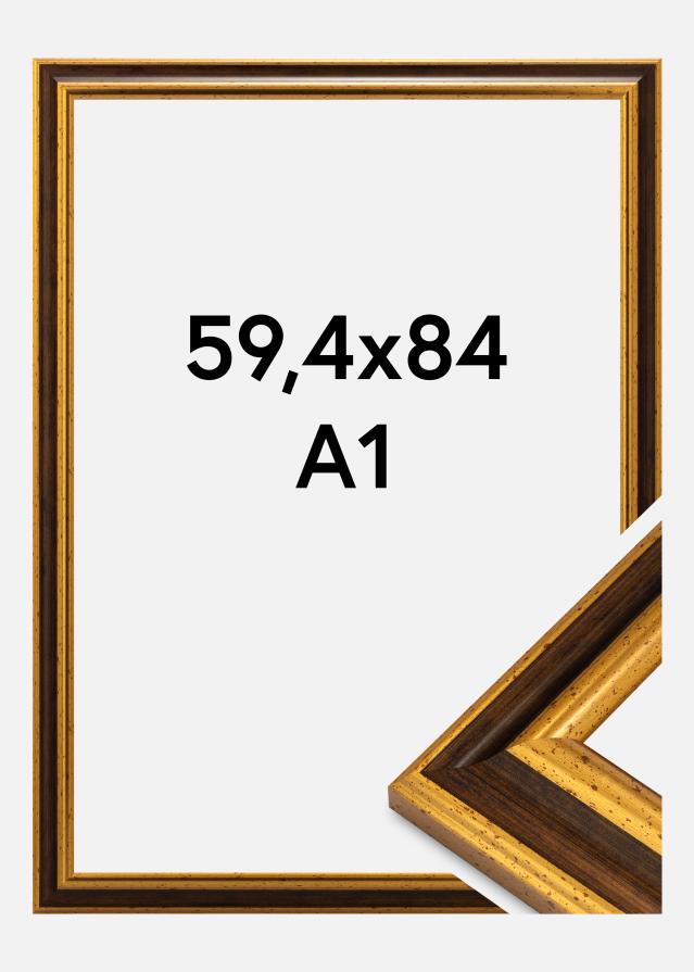 Moldura Aberystwyth Vidro acrílico Ouro 59,4x84,1 cm (A1)