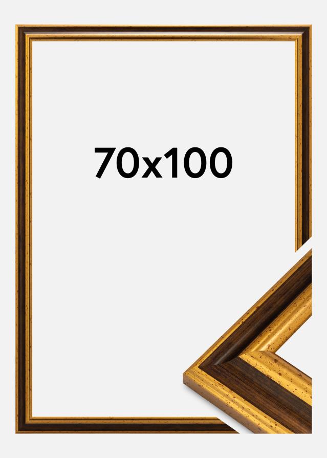 Moldura Aberystwyth Vidro acrílico Ouro 70x100 cm