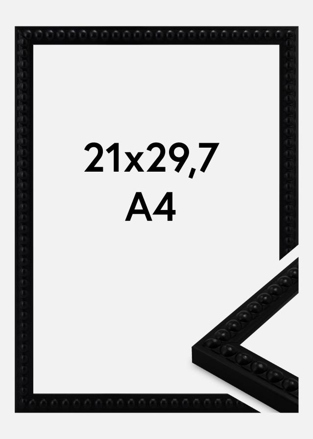 Moldura Perla Vidro acrílico Preto 21x29,7 cm (A4)