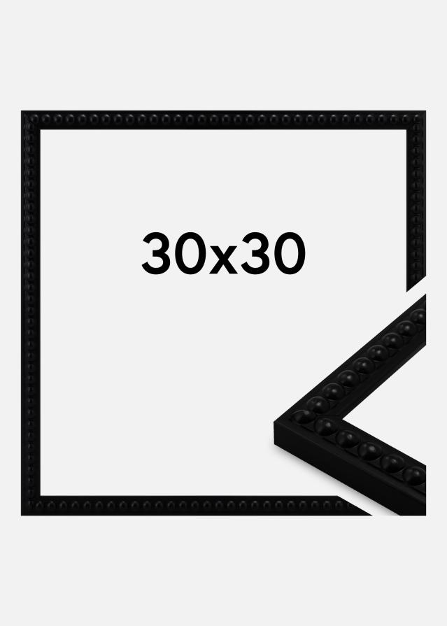 Moldura Perla Vidro acrílico Preto 30x30 cm