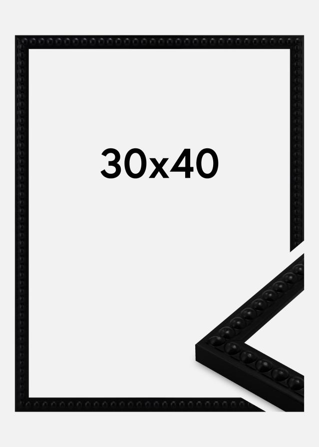 Moldura Perla Vidro acrílico Preto 30x40 cm