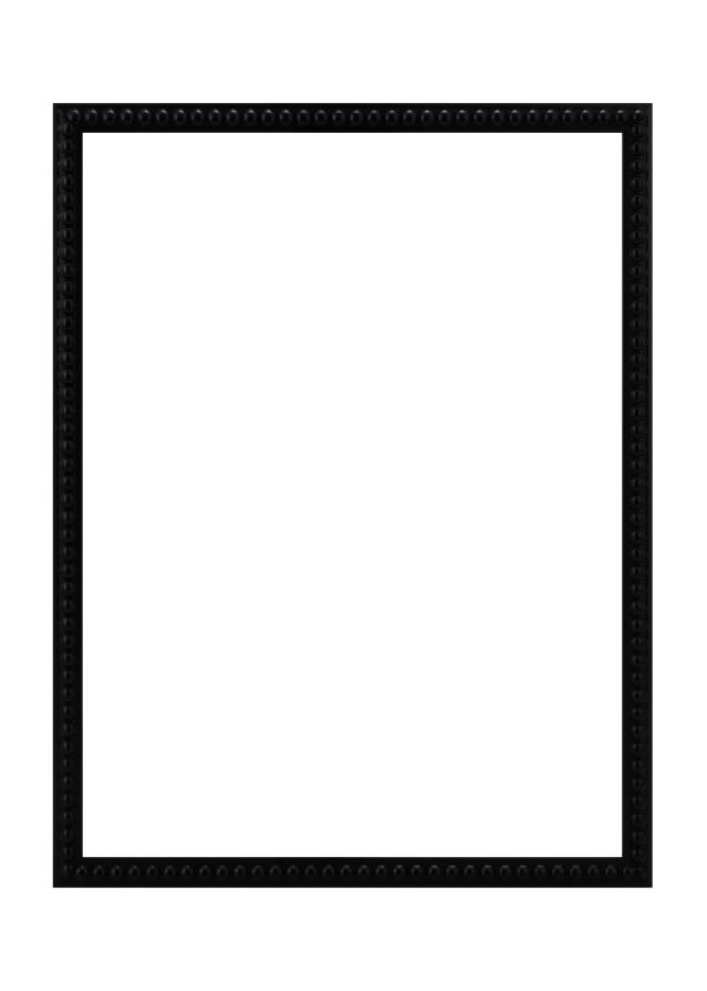 Moldura Perla Vidro acrílico Black 30x40 cm