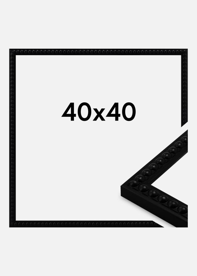 Moldura Perla Vidro acrílico Preto 40x40 cm