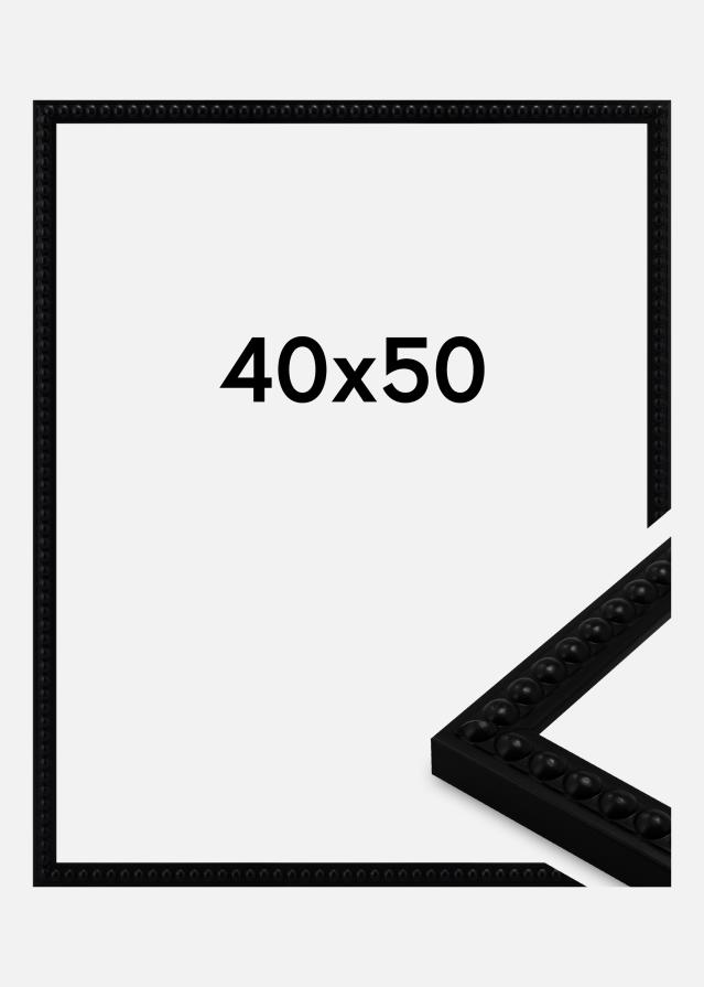 Moldura Perla Vidro acrílico Preto 40x50 cm