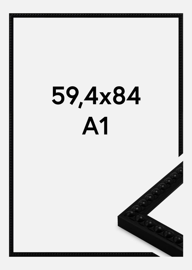 Moldura Perla Vidro acrílico Preto 59,4x84 cm (A1)