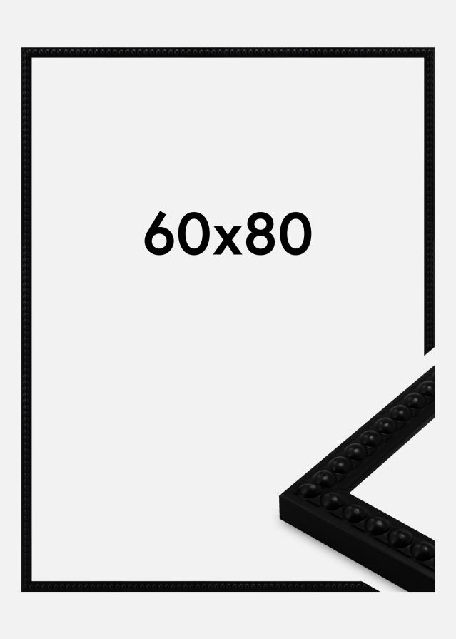 Moldura Perla Vidro acrílico Preto 60x80 cm
