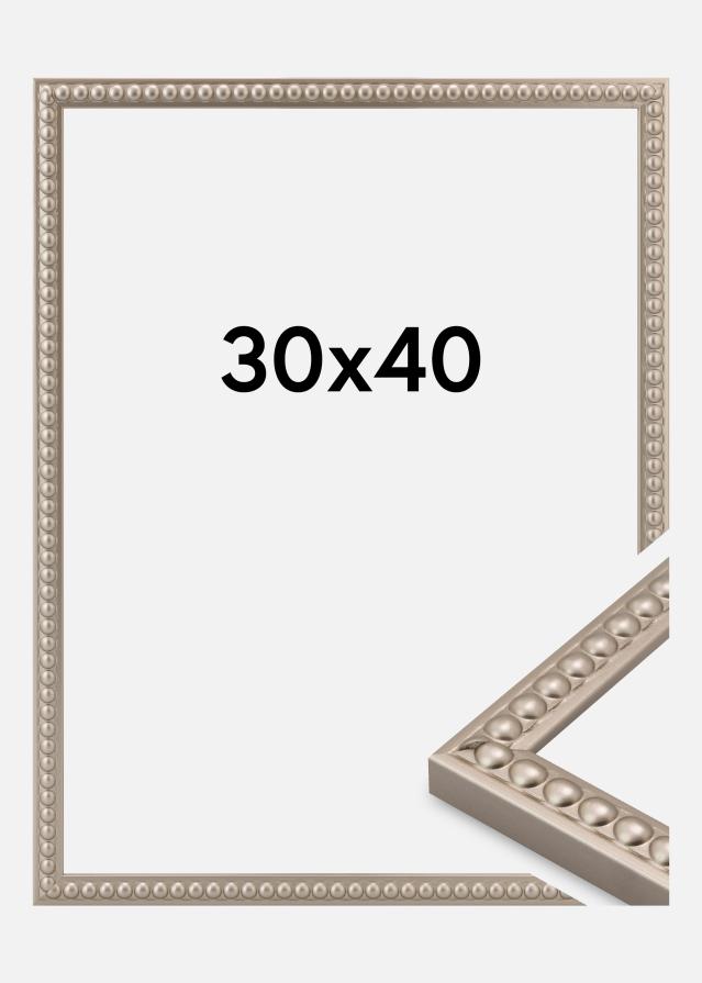 Moldura Perla Vidro acrílico Champanhe 30x40 cm