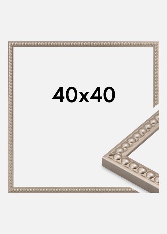 Moldura Perla Vidro acrílico Champanhe 40x40 cm