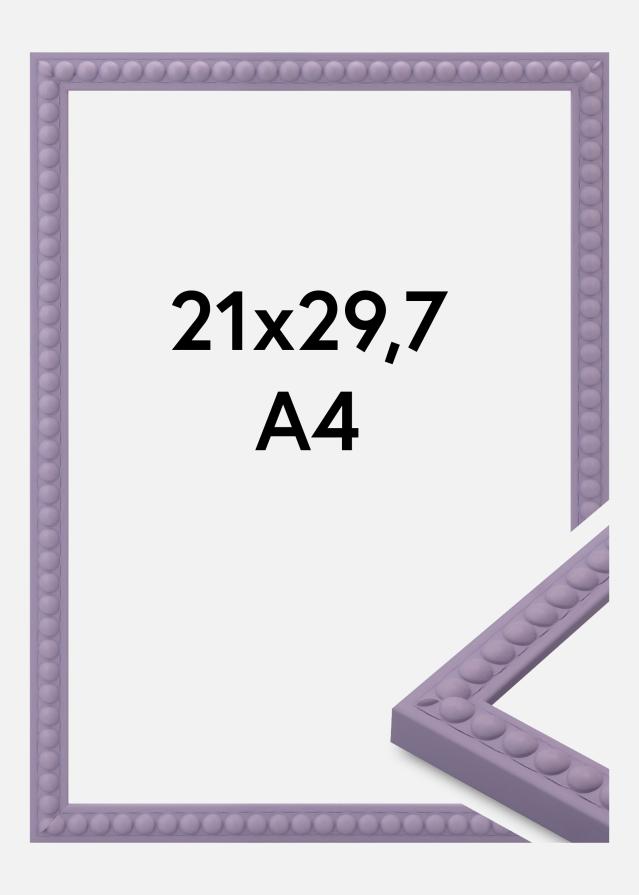 Moldura Perla Vidro acrílico Roxo 21x29,7 cm (A4)
