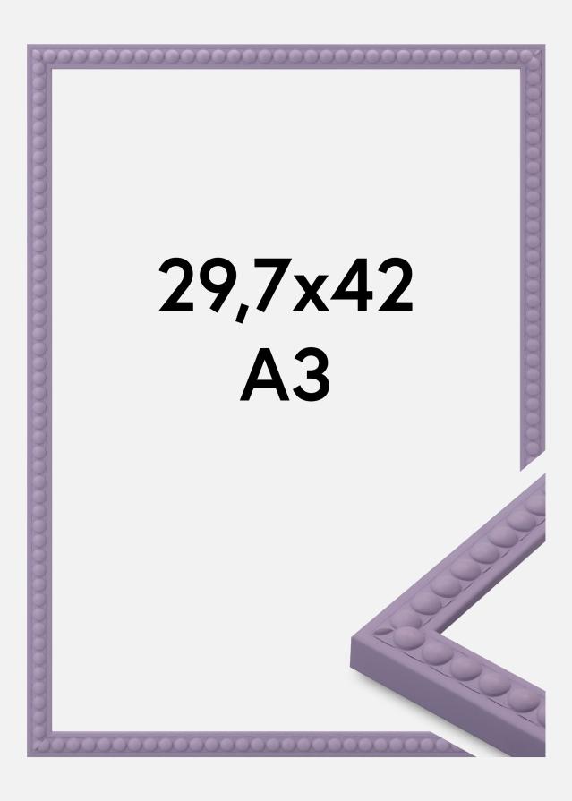 Moldura Perla Vidro acrílico Roxo 29,7x42 cm (A3)