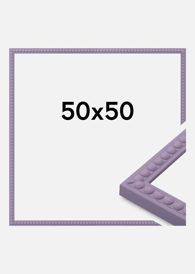 Moldura Perla Vidro acrílico Roxo 50x50 cm