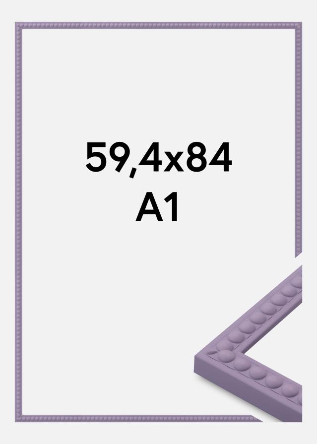 Moldura Perla Vidro acrílico Roxo 59,4x84 cm (A1)