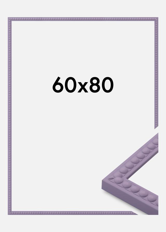 Moldura Perla Vidro acrílico Roxo 60x80 cm