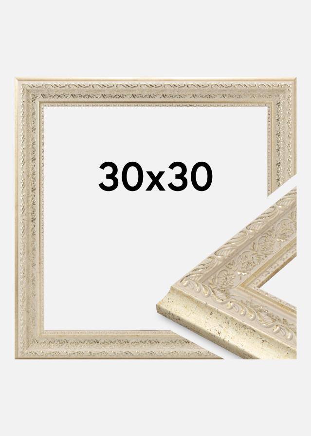 Moldura Toro Vidro acrílico Areia 30x30 cm