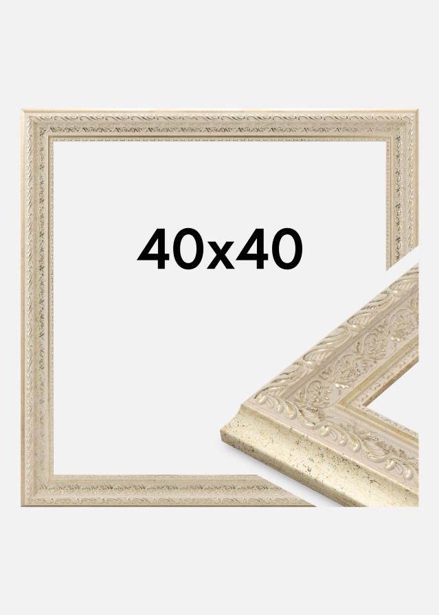 Moldura Toro Vidro acrílico Areia 40x40 cm