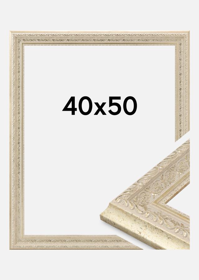 Moldura Toro Vidro acrílico Areia 40x50 cm