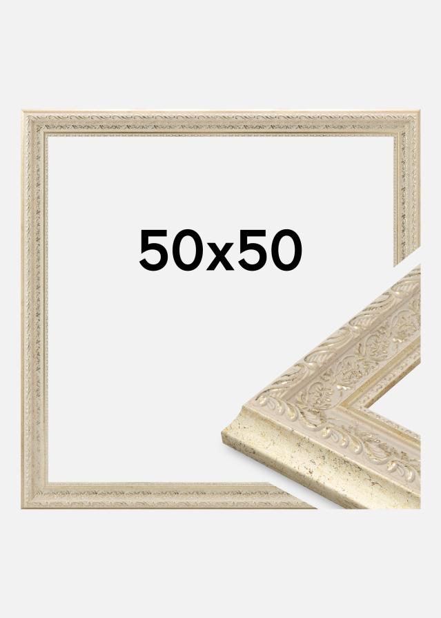 Moldura Toro Vidro acrílico Areia 50x50 cm