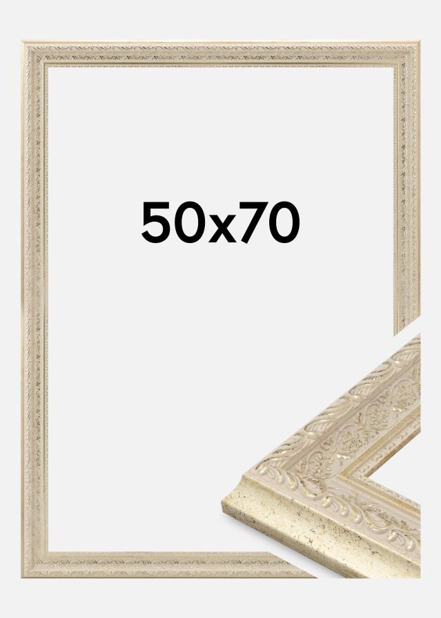 Moldura Toro Vidro acrílico Areia 50x70 cm