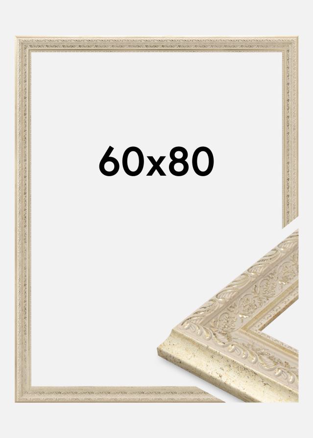 Moldura Toro Vidro acrílico Areia 60x80 cm