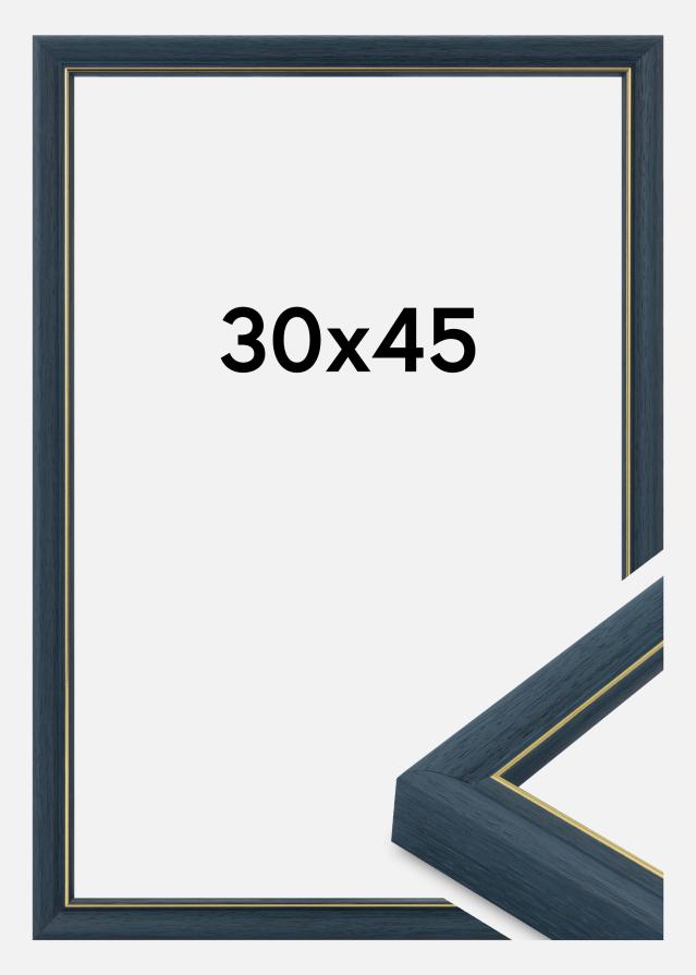 Moldura Canterbury Vidro acrílico Azul 30x45 cm