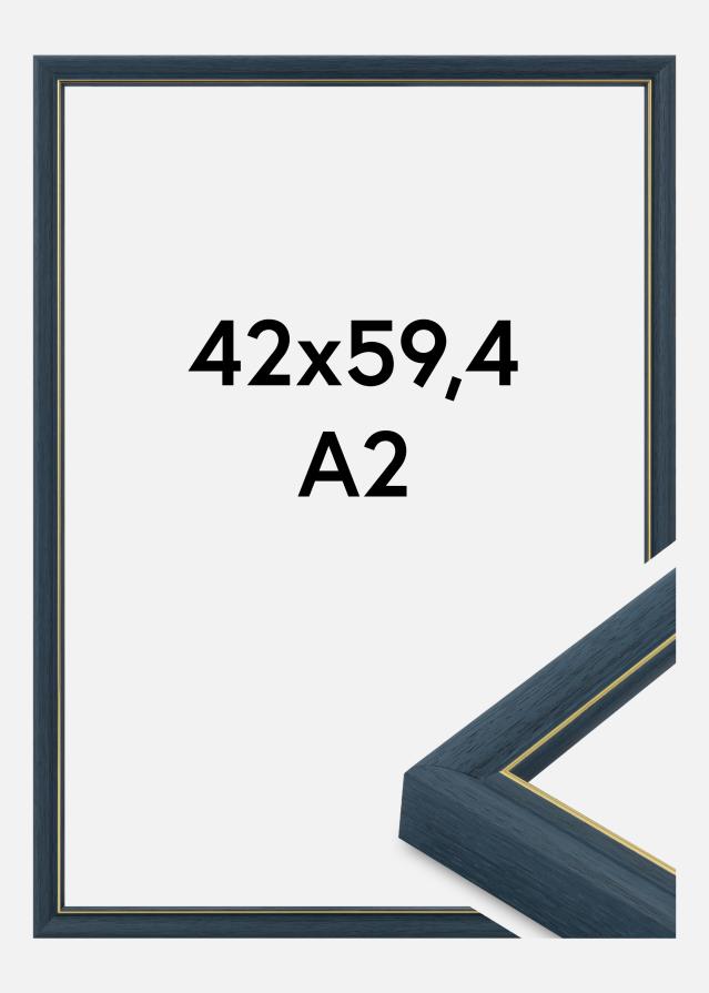 Moldura Canterbury Vidro acrílico Azul 42x59,4 cm (A2)