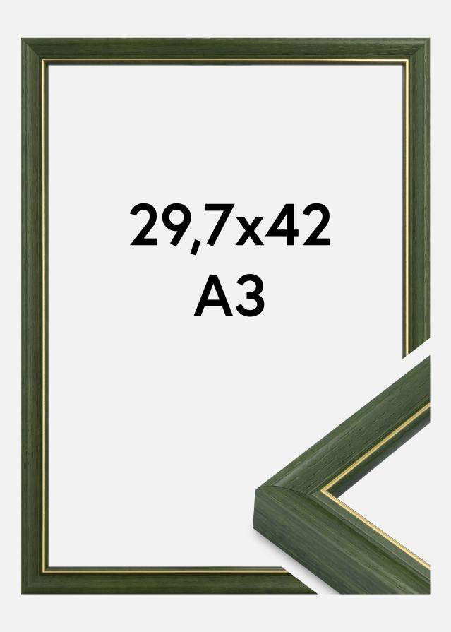 Moldura Canterbury Vidro acrílico Verde 29,7x42 cm (A3)