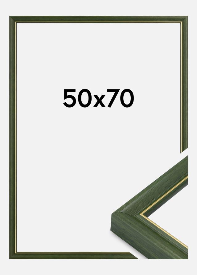 Moldura Canterbury Vidro acrílico Verde 50x70 cm