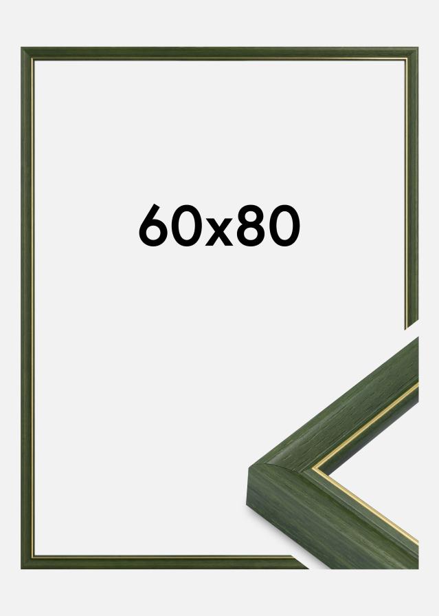 Moldura Canterbury Vidro acrílico Verde 60x80 cm