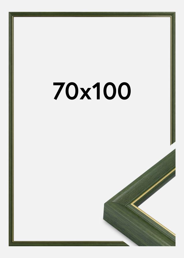 Moldura Canterbury Vidro acrílico Verde 70x100 cm