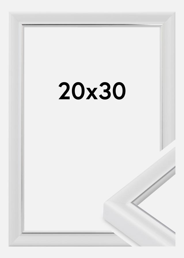 Moldura Canterbury Vidro acrílico Branco 20x30 cm