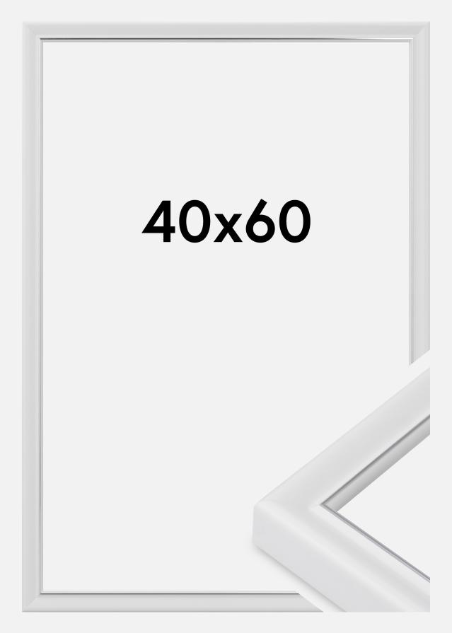 Moldura Canterbury Vidro acrílico Branco 40x60 cm